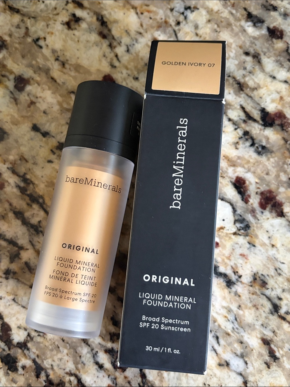 👍📞Bareminerals Original Liquid Mineral Foundation Golden Ivory